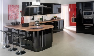 Order your Complete Kitchen - Contemporary High Gloss Black