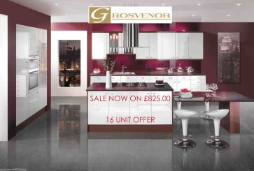 BRAND NEW WHITE HIGH GLOSS COMPLETE KITCHEN SALE £825.00