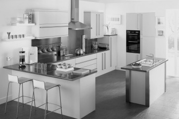 COMPLETE KITCHEN OFFER Urban Cream Slab Doors - 4 Year Guarantee