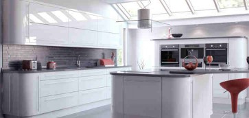 Vivo White Gloss Slab Door