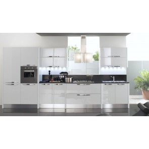 COMPLETE KITCHEN OFFER Italian White High Gloss Slab Slab Doors - 4 Year Guarantee £899
